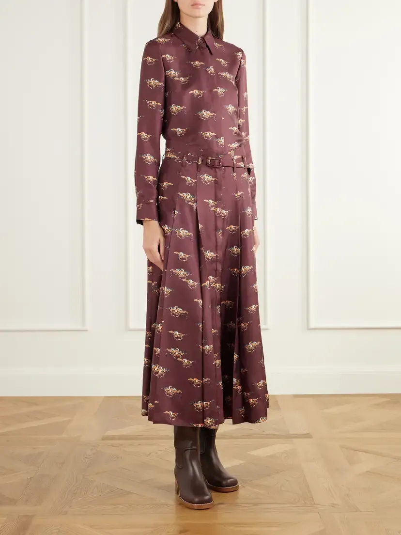 Gabriela Hearst Cruz Printed Silk-satin Shirt | Thumbnail 2 Gabriela Hearst Cruz Printed Silk-satin Shirt | Thumbnail 2
