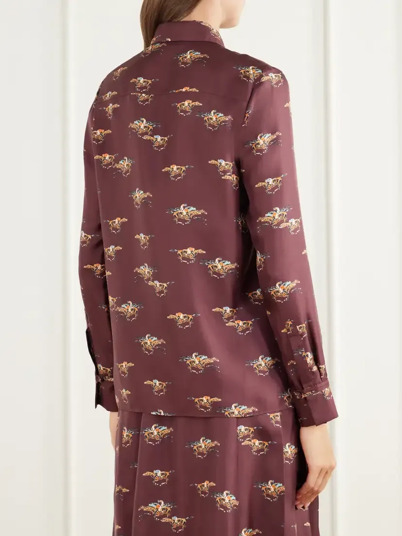 Gabriela Hearst Cruz Printed Silk-satin Shirt | Thumbnail 4 Gabriela Hearst Cruz Printed Silk-satin Shirt | Thumbnail 4