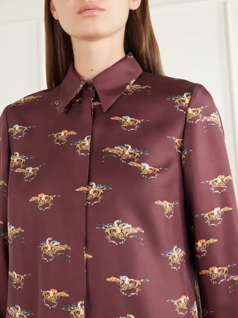 Gabriela Hearst Cruz Printed Silk-satin Shirt | Thumbnail 5 Gabriela Hearst Cruz Printed Silk-satin Shirt | Thumbnail 5