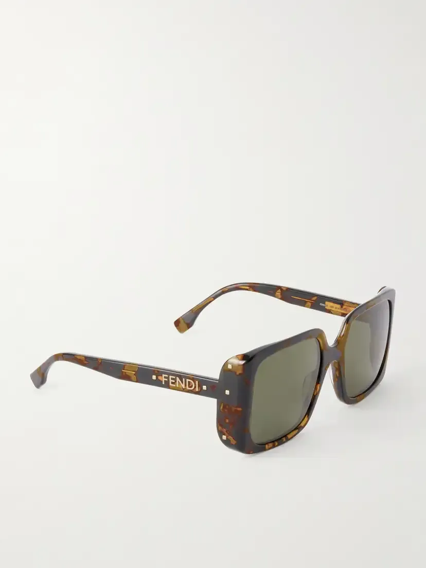FENDI EYEWEAR Soul Square-frame Tortoiseshell Acetate Sunglasses | Thumbnail 2 FENDI EYEWEAR Soul Square-frame Tortoiseshell Acetate Sunglasses | Thumbnail 2