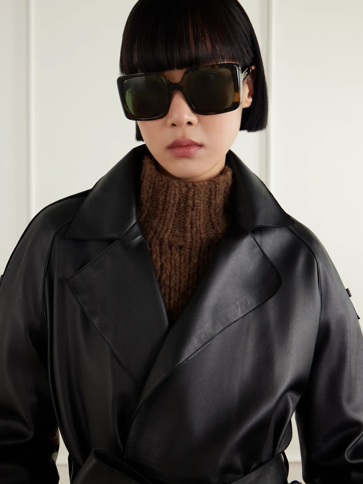 FENDI EYEWEAR Soul Square-frame Tortoiseshell Acetate Sunglasses