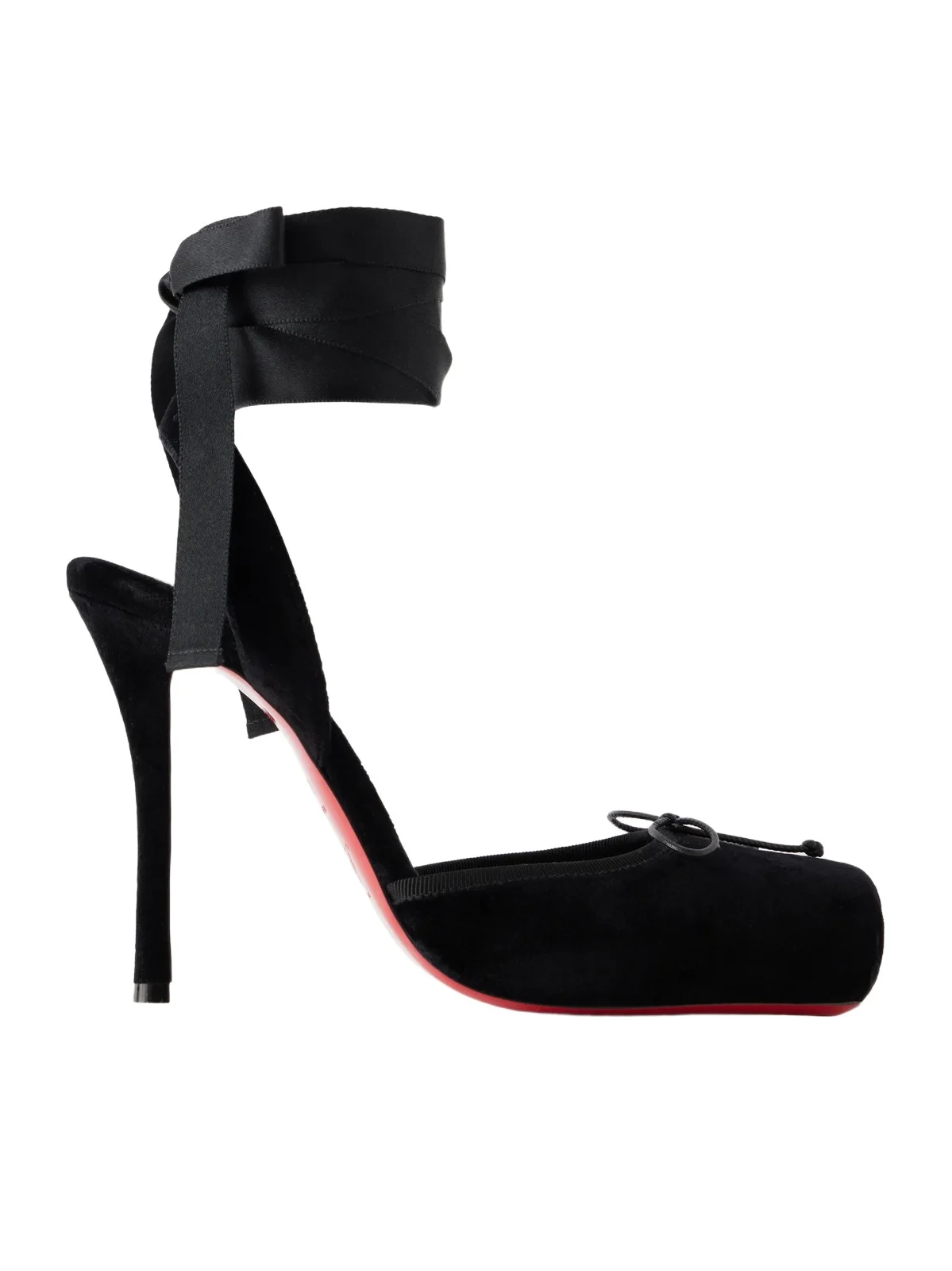 Cassia Lace Up 100 Velvet Pumps