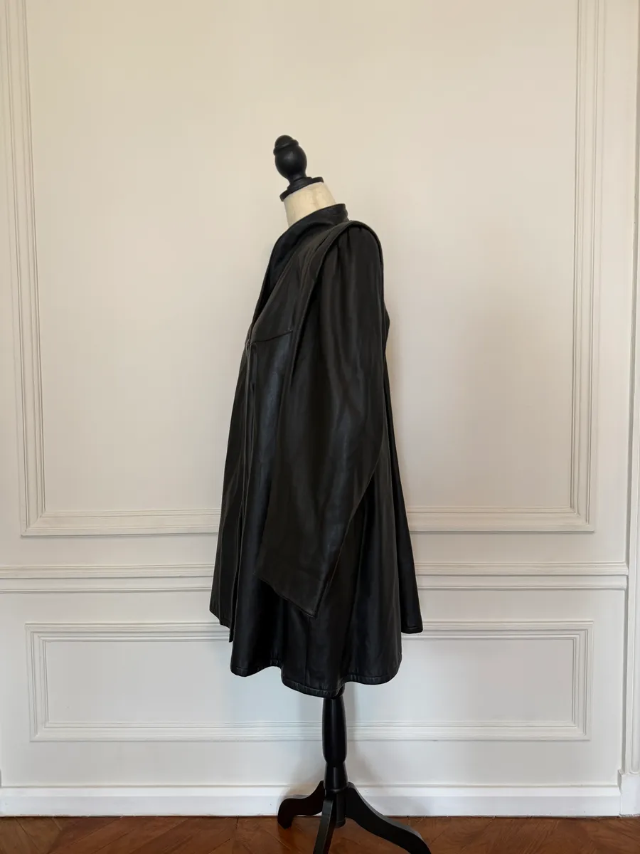 Jen Wonders Studio A-Line Leather Coat | Thumbnail 6 Jen Wonders Studio A-Line Leather Coat | Thumbnail 6