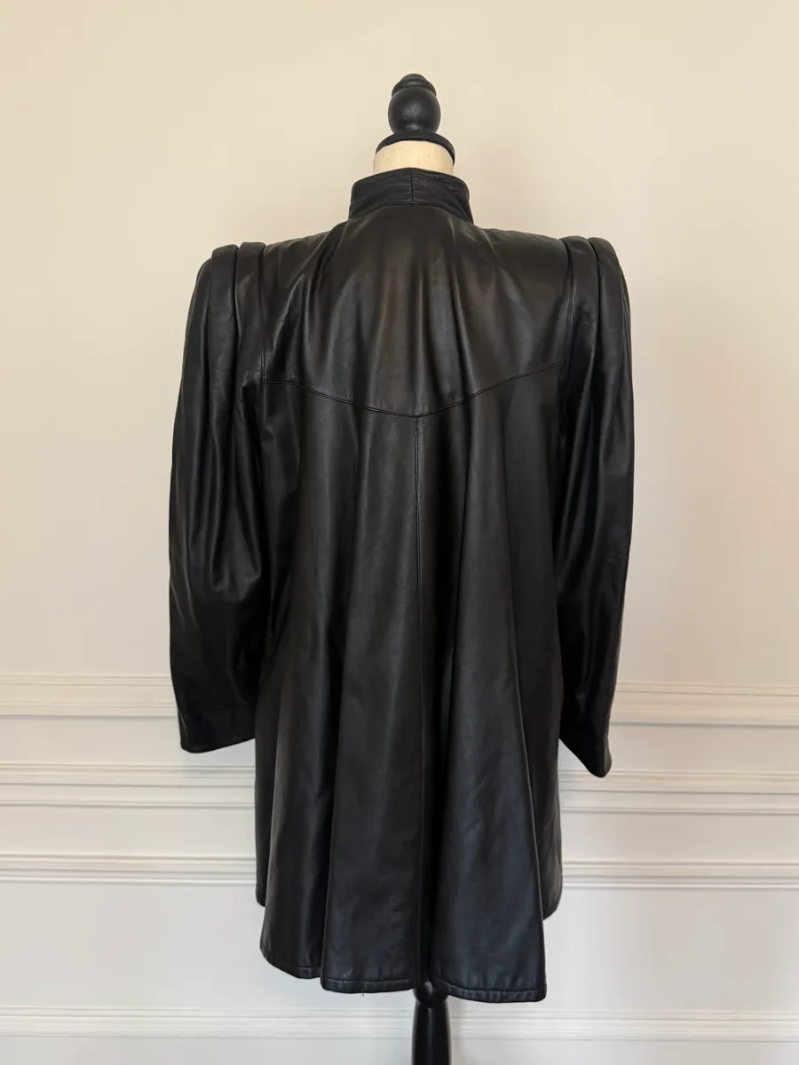 Jen Wonders Studio A-Line Leather Coat | Thumbnail 7 Jen Wonders Studio A-Line Leather Coat | Thumbnail 7