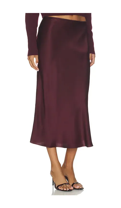 Sablyn Miranda Scallop Trim Bias Cut Pull On Skirt | Thumbnail 2