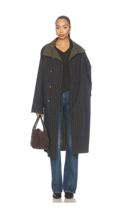 Line & Dot Palmer Reversible Trench Coat | Thumbnail 2