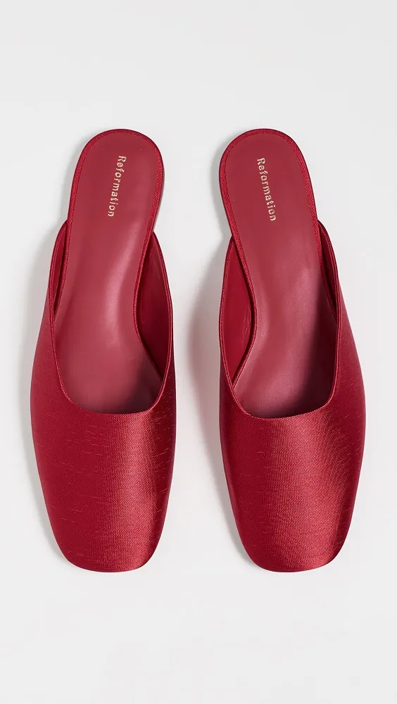 Reformation Inez Flat Mules | Thumbnail 4 Reformation Inez Flat Mules | Thumbnail 4