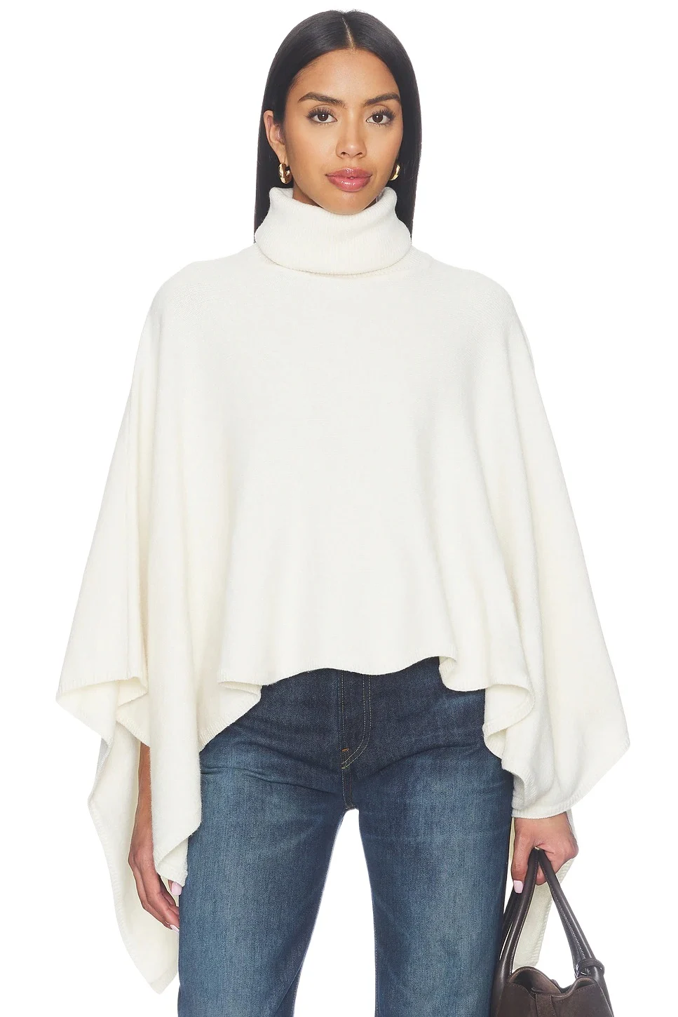 Line & Dot Orly Turtleneck Cape Sweater