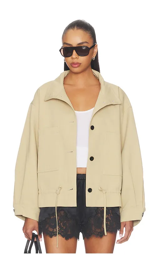 Cubic London Drawstring Short Trench Coat | Thumbnail 2