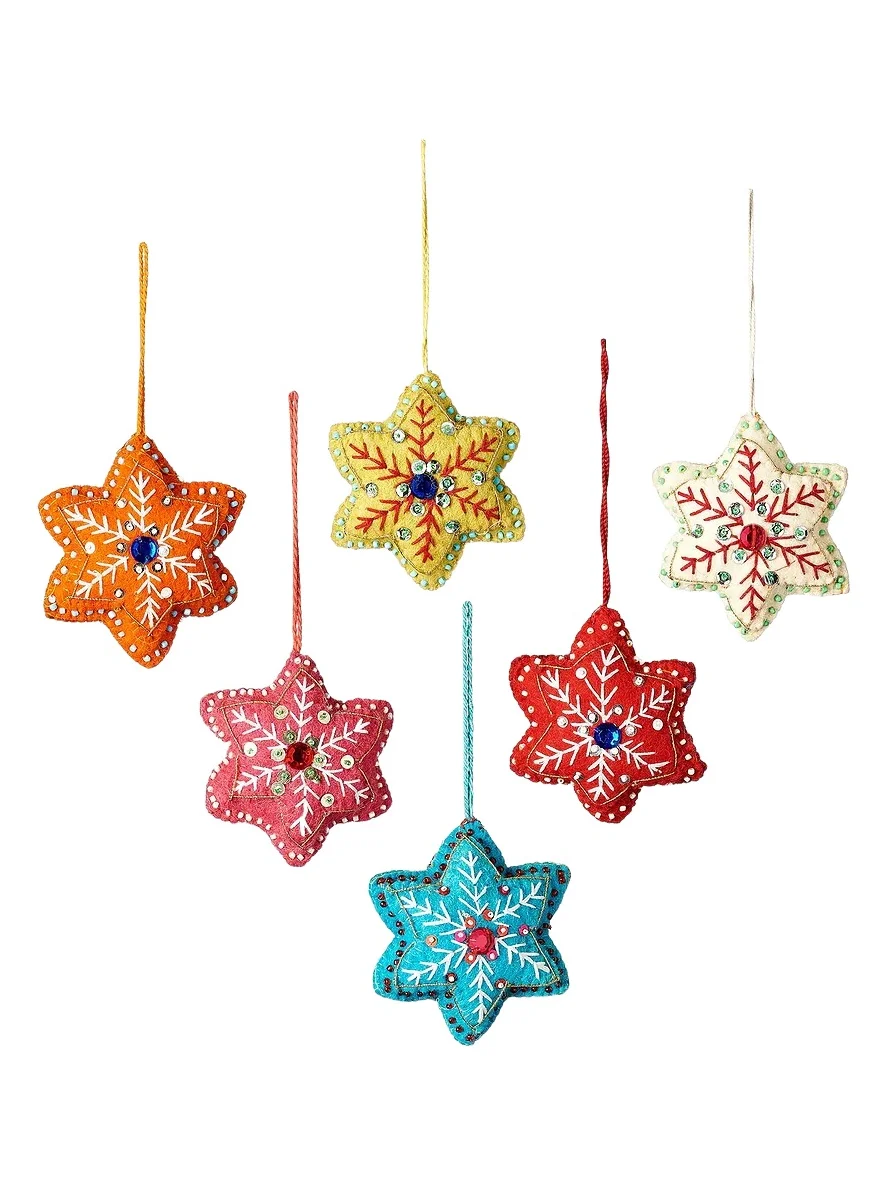 Embroidered Star Ornament Embroidered Star Ornament