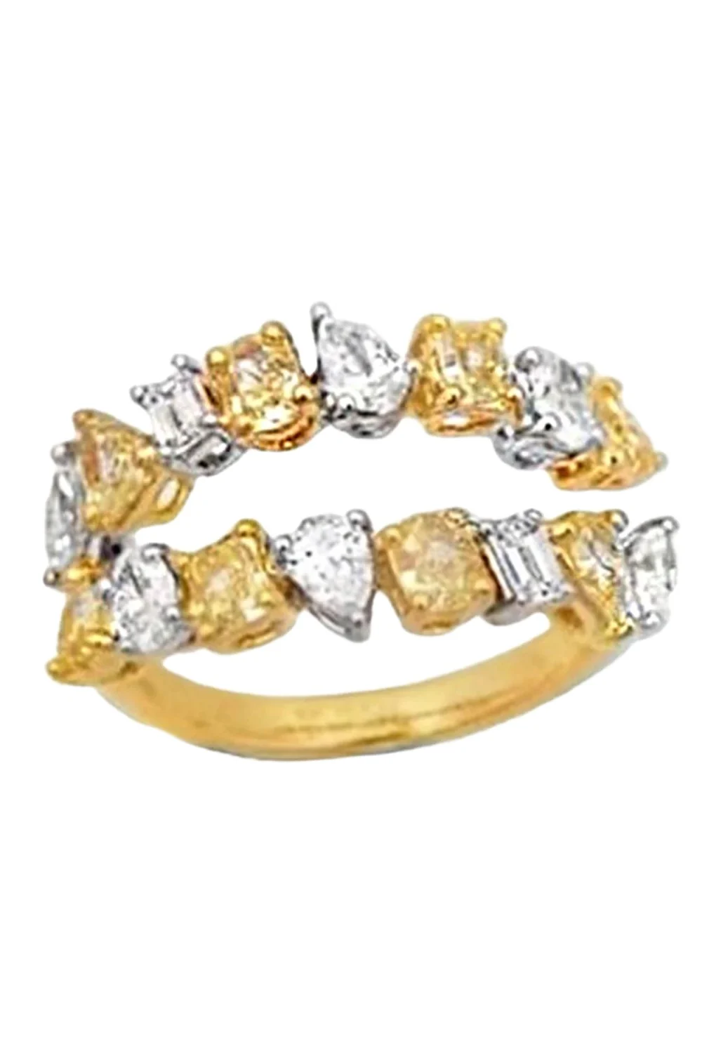 Fancy Yellow Diamond Fiorella Ring