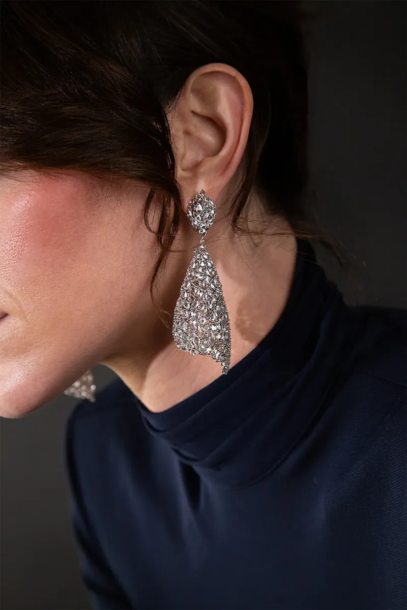 RUCHI NEW YORK Diamond Vega Earrings | Thumbnail 2