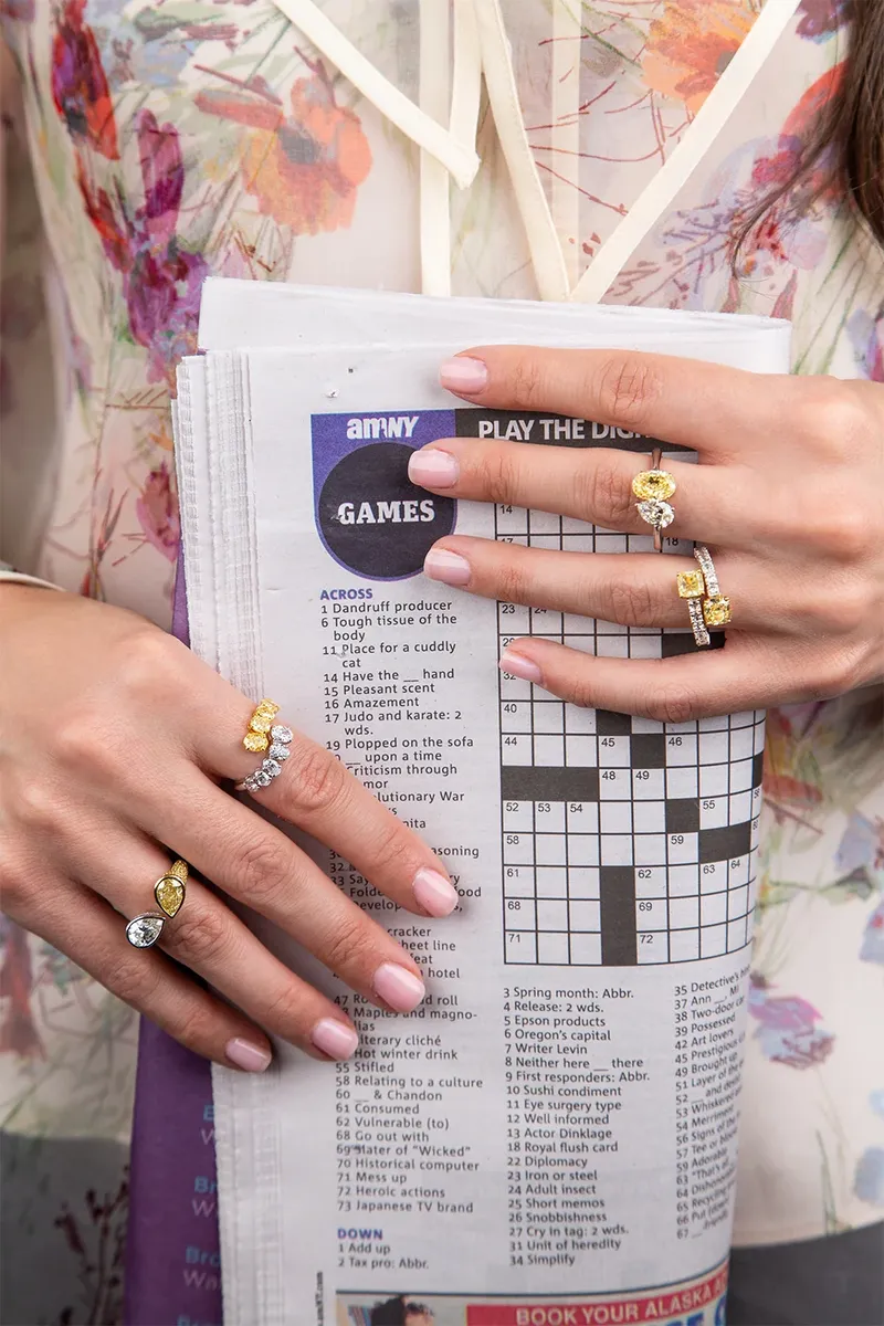 RUCHI NEW YORK Fancy Diamond Lumina Wrap Ring | Thumbnail 2