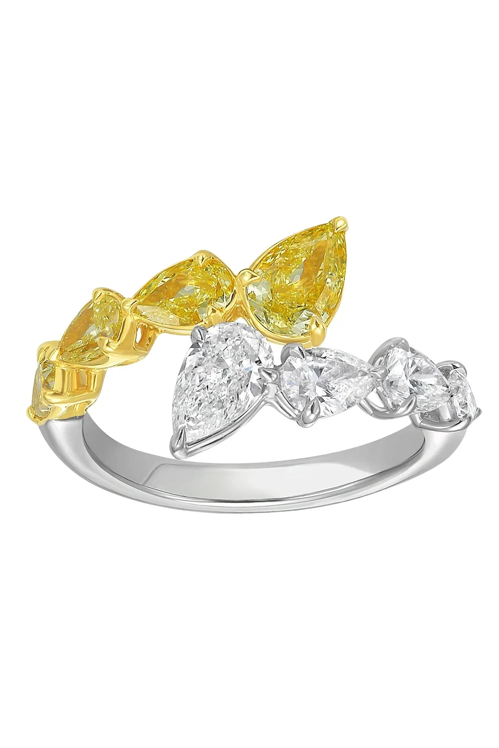 RUCHI NEW YORK Fancy Diamond Lumina Wrap Ring