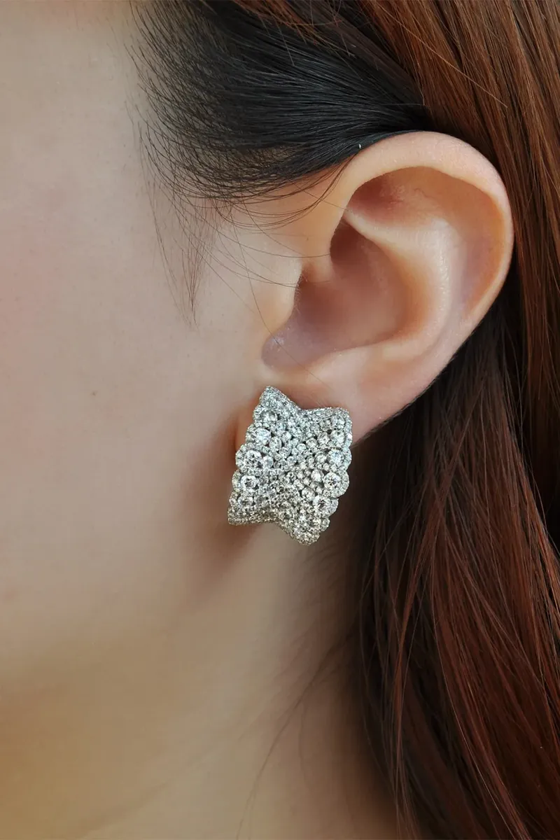 RUCHI NEW YORK Diamond Vittoria Earrings | Thumbnail 2