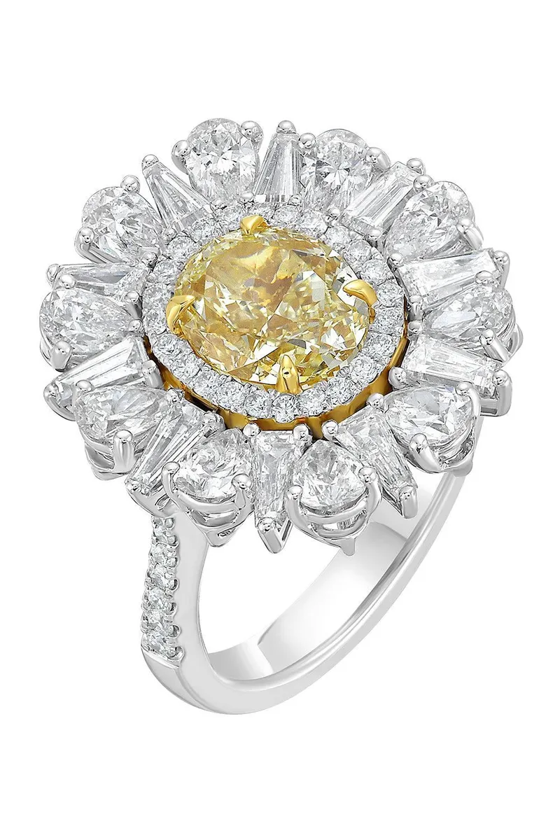 RUCHI NEW YORK Yellow Diamond Helia Ring | Thumbnail 2 RUCHI NEW YORK Yellow Diamond Helia Ring | Thumbnail 2
