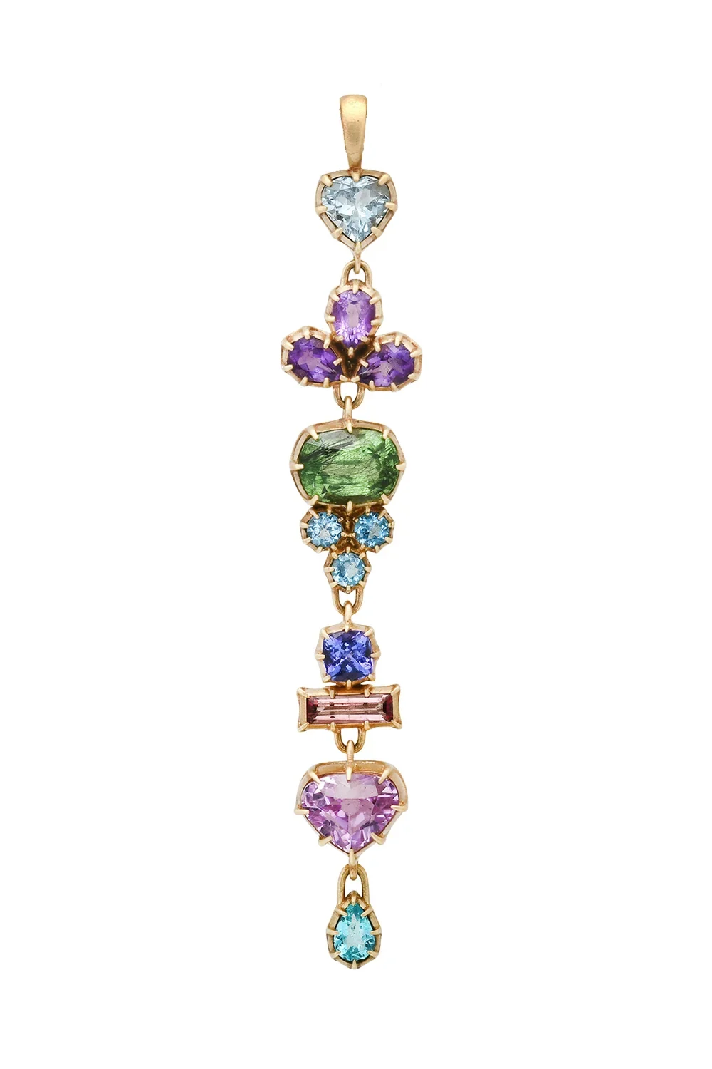 COLETTE JEWELRY Aquamarine Sapphire Cielito Lindo Totem Pendant