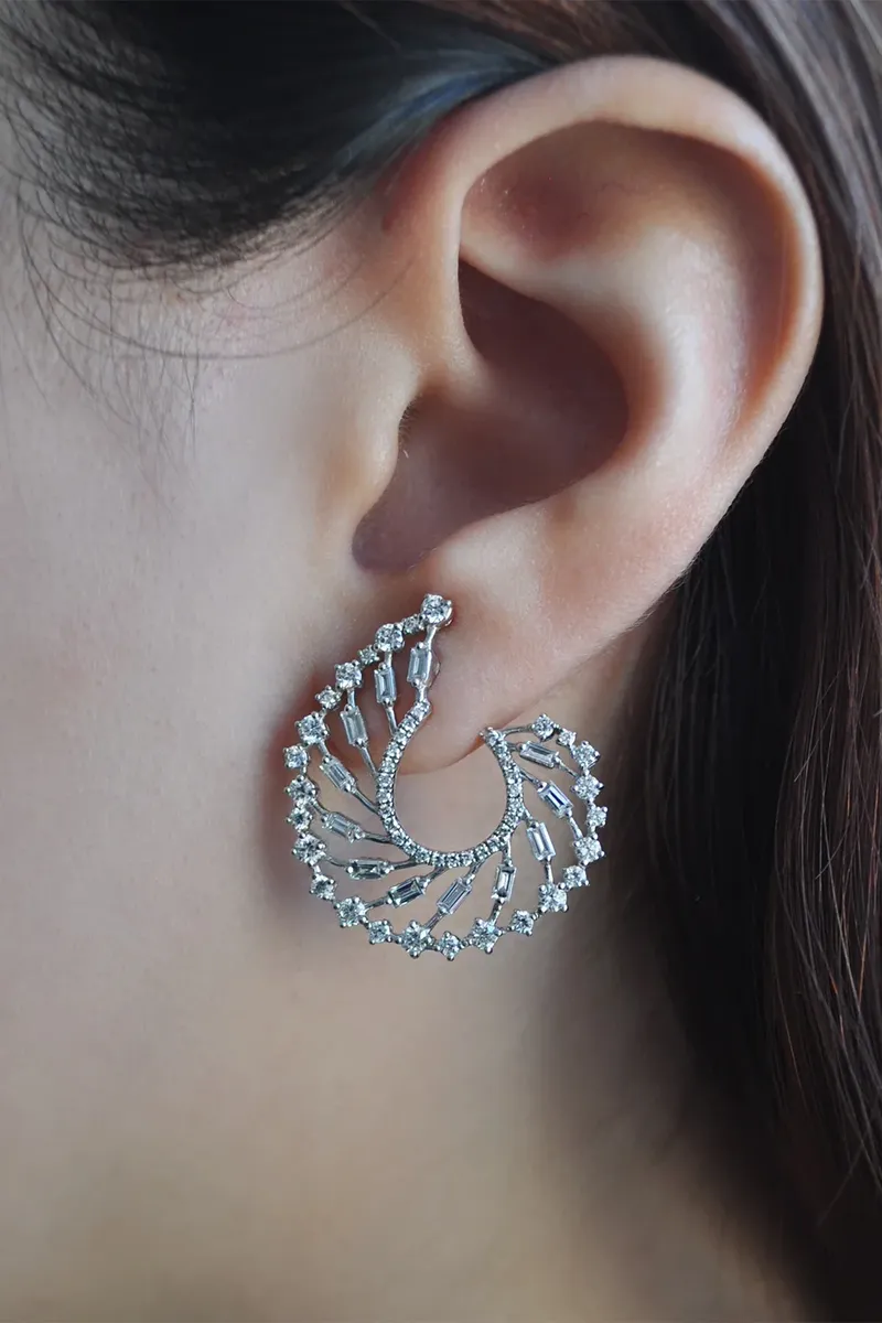 RUCHI NEW YORK Diamond Élodie Earrings | Thumbnail 2