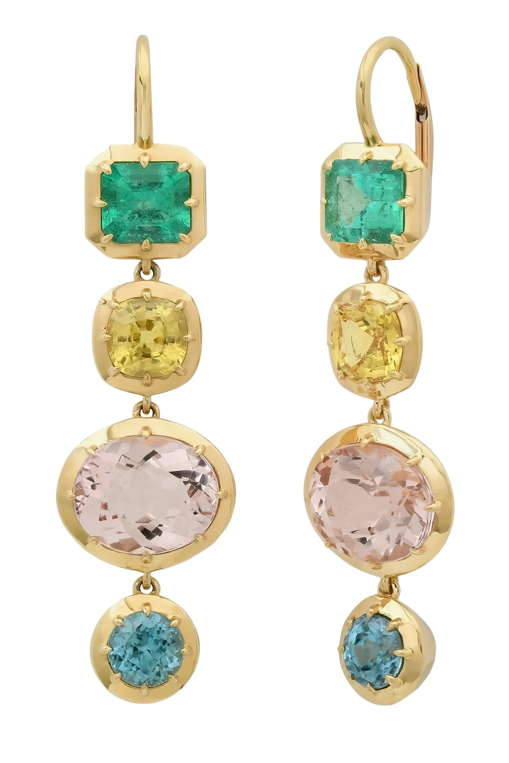 COLETTE JEWELRY Morganite Emerald Gota Earrings