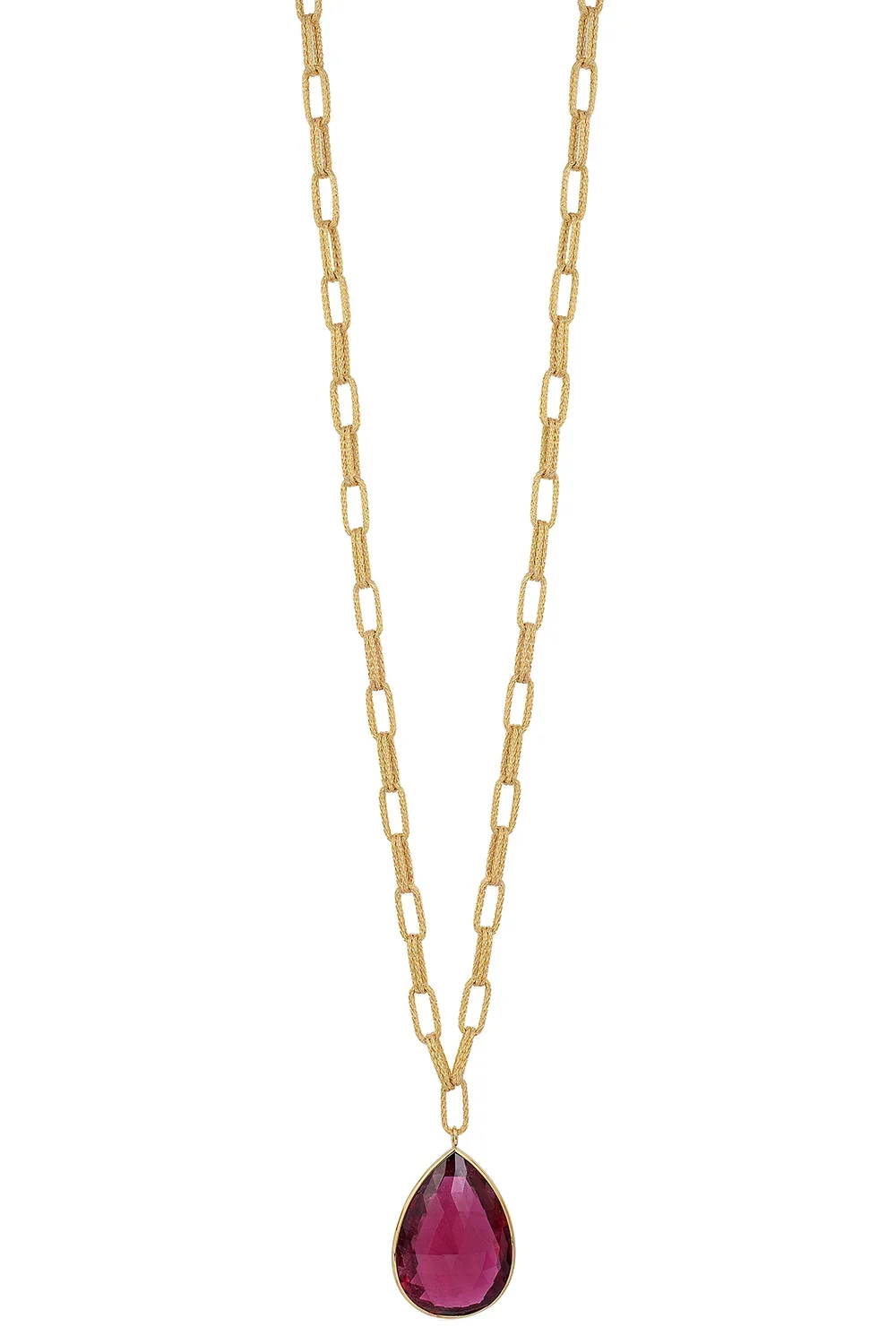 Rubellite Briolette Necklace Rubellite Briolette Necklace