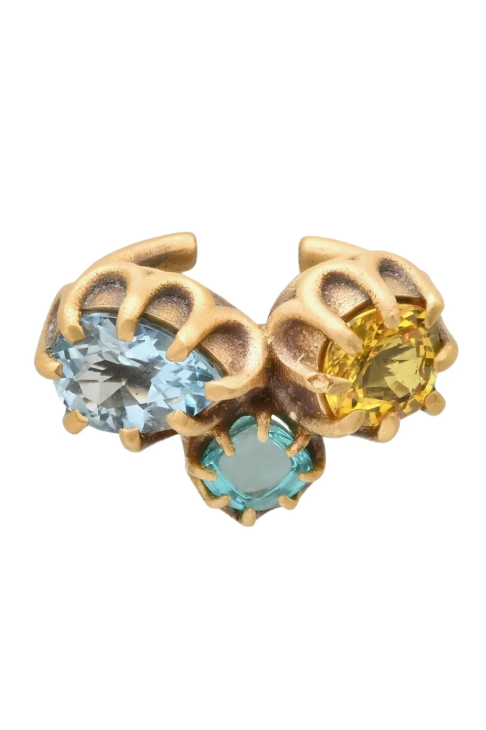 COLETTE JEWELRY Sapphire Aquamarine Destello Ear Cuff