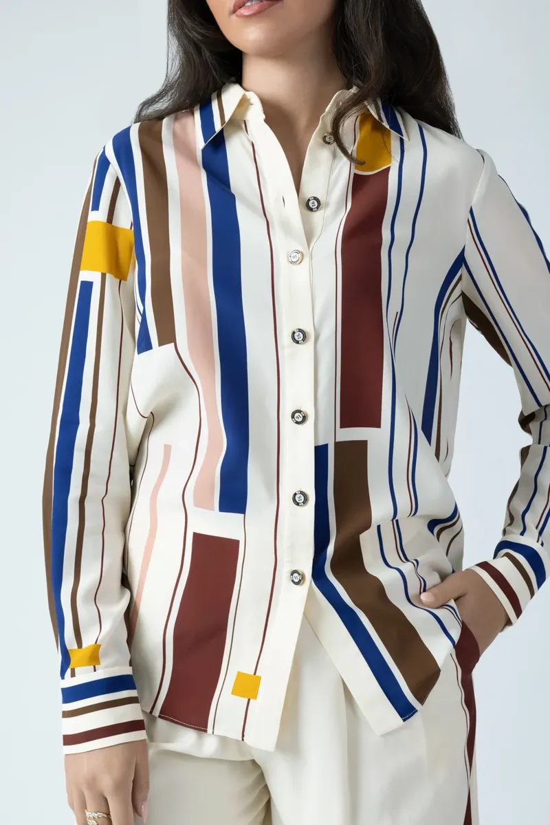 Zimmermann Stripe Relaxed Shirt | Thumbnail 2 Zimmermann Stripe Relaxed Shirt | Thumbnail 2