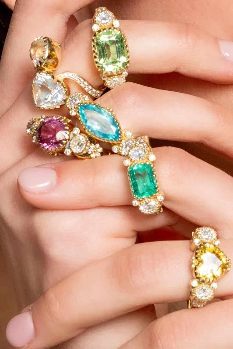 COLETTE JEWELRY Tourmaline Diamond Anita Ring | Thumbnail 3 COLETTE JEWELRY Tourmaline Diamond Anita Ring | Thumbnail 3