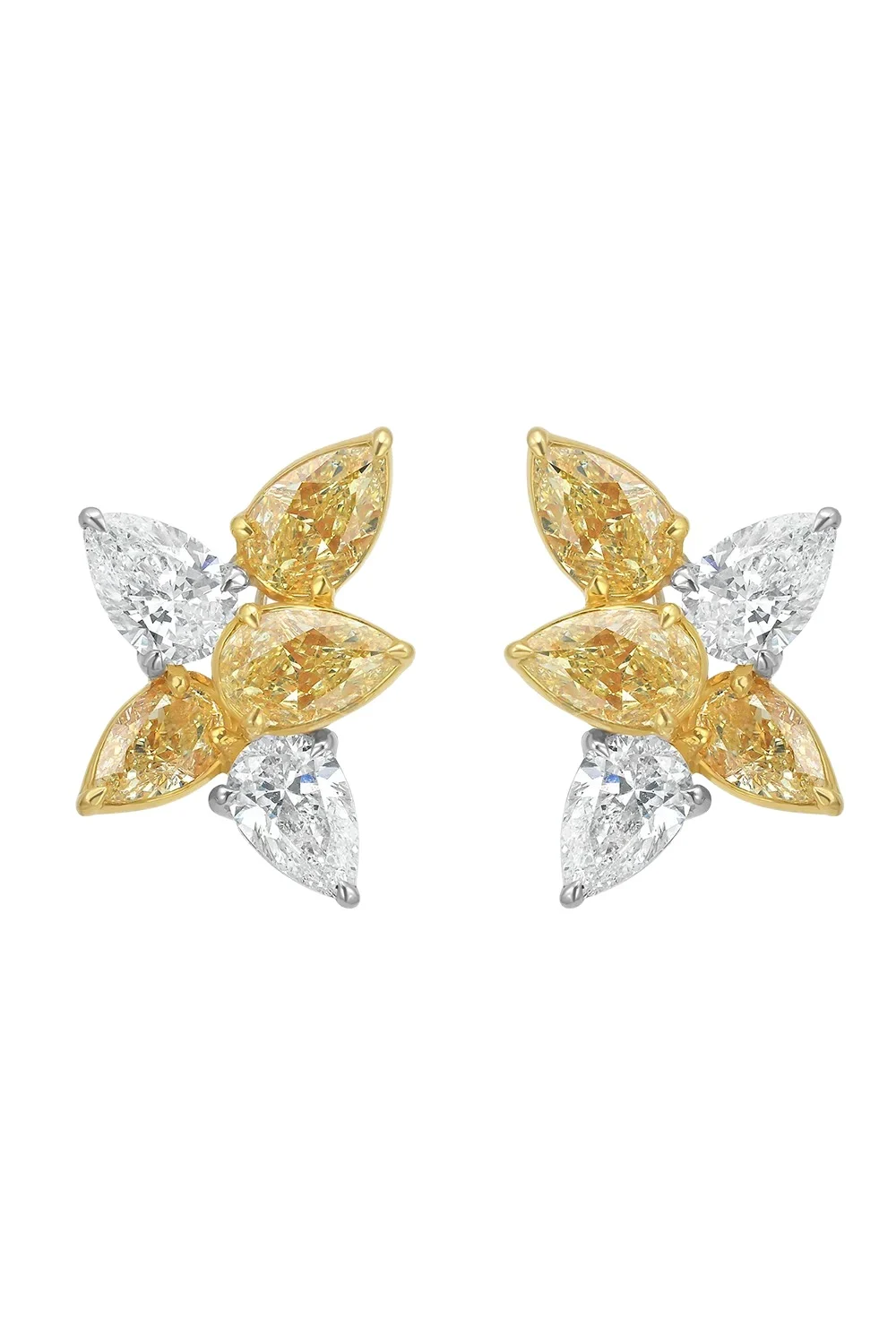 RUCHI NEW YORK Yellow Diamond Liora Earrings