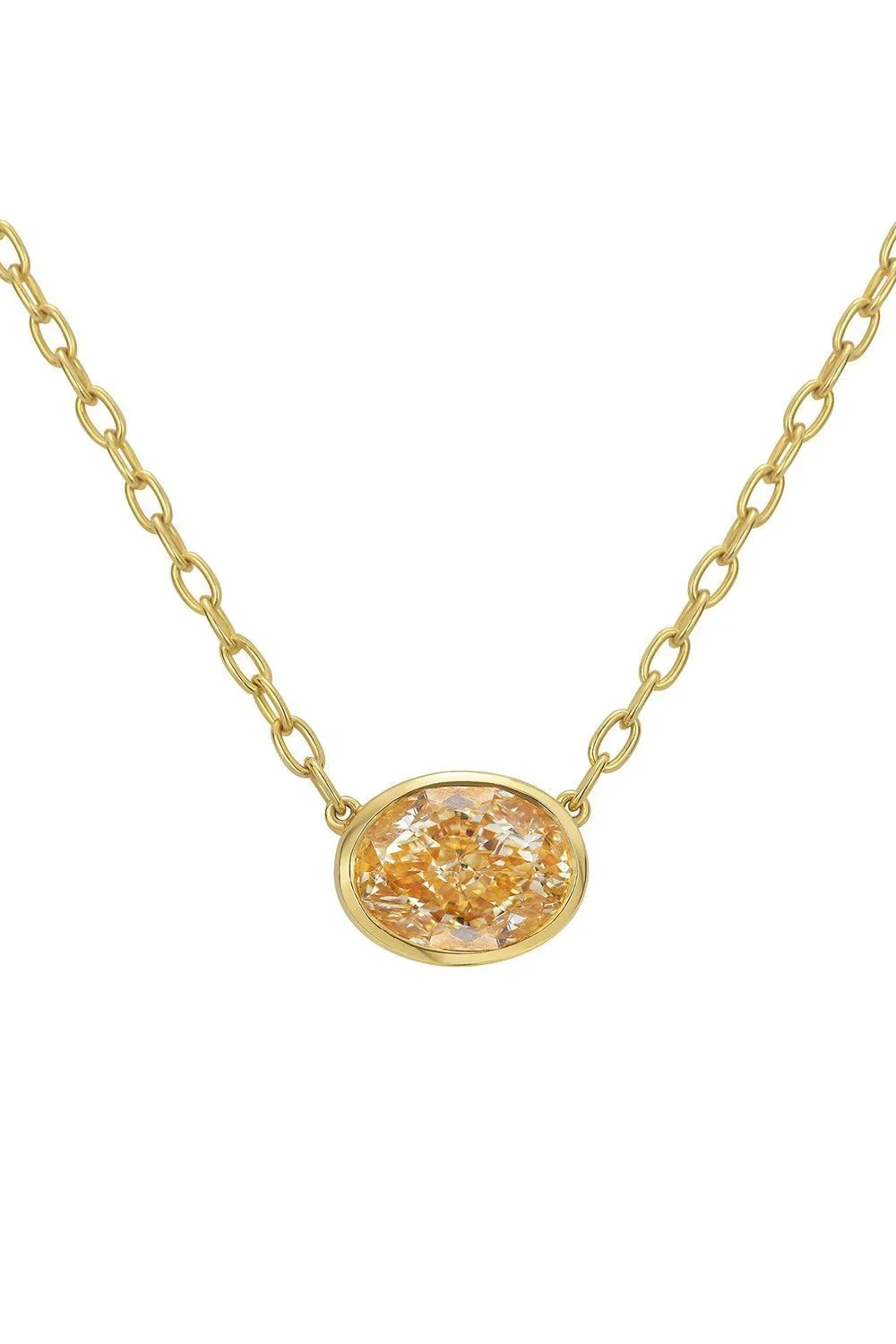Yellow Diamond Scala Pendant Necklace