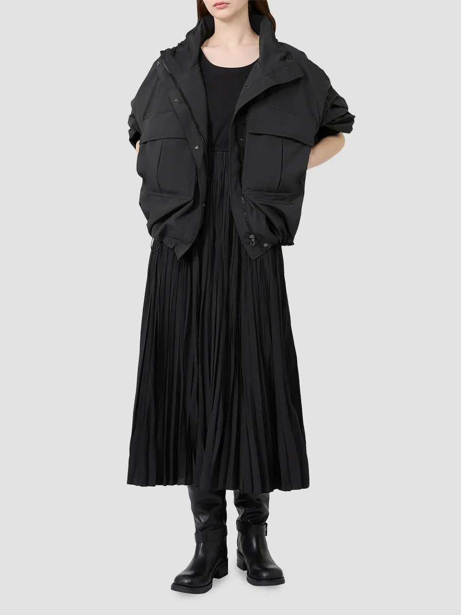 Weekend Max Mara Women's Jersey Dress with a Plissé Pleated Skirt | Thumbnail 2 Weekend Max Mara Women's Jersey Dress with a Plissé Pleated Skirt | Thumbnail 2