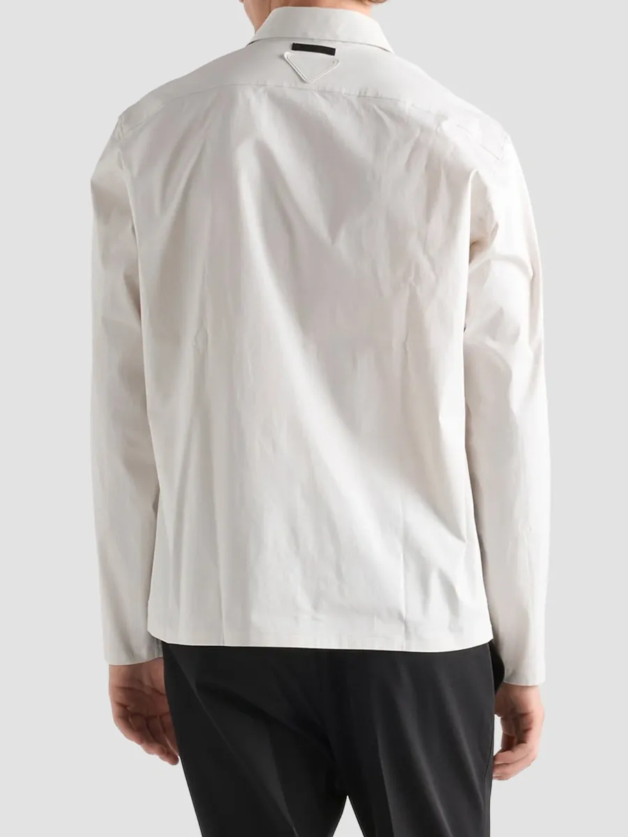Prada Men's Stretch Cotton Shirt | Thumbnail 3 Prada Men's Stretch Cotton Shirt | Thumbnail 3