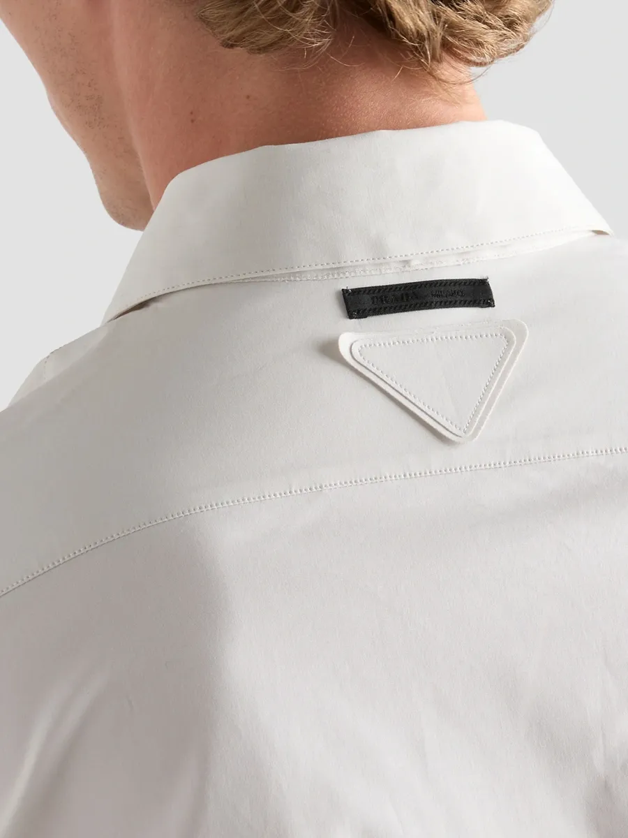 Prada Men's Stretch Cotton Shirt | Thumbnail 6 Prada Men's Stretch Cotton Shirt | Thumbnail 6