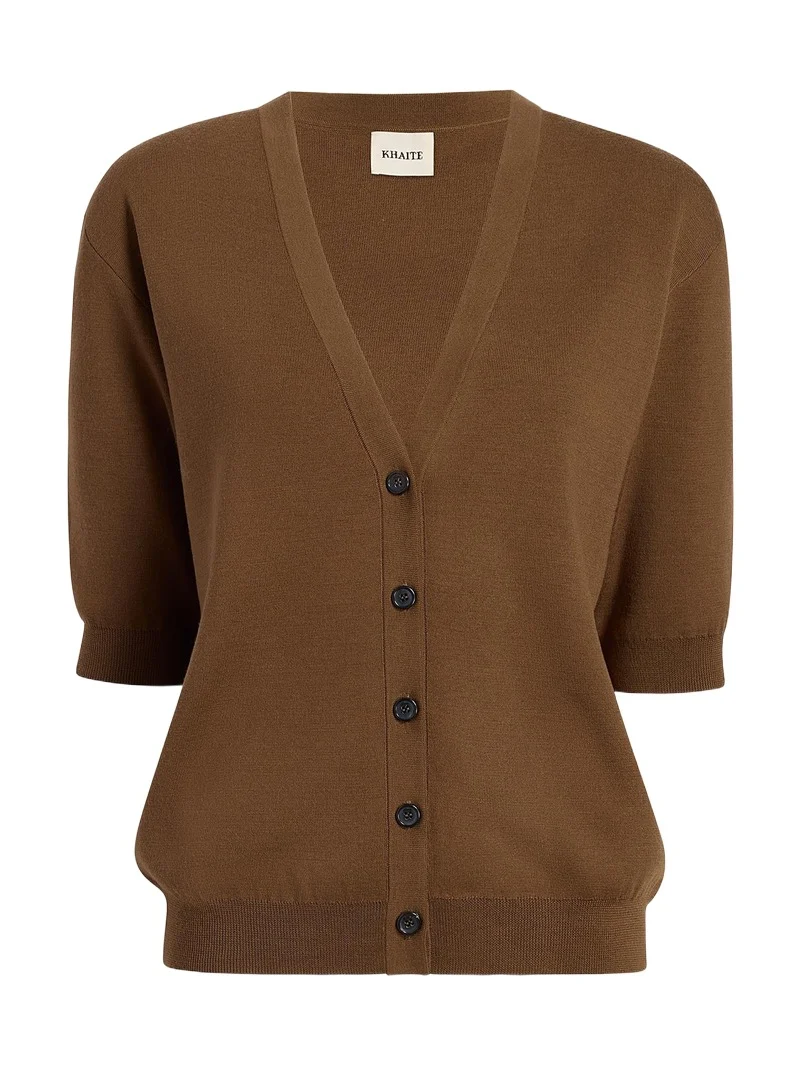 Khaite Theodora Cardigan In Brown