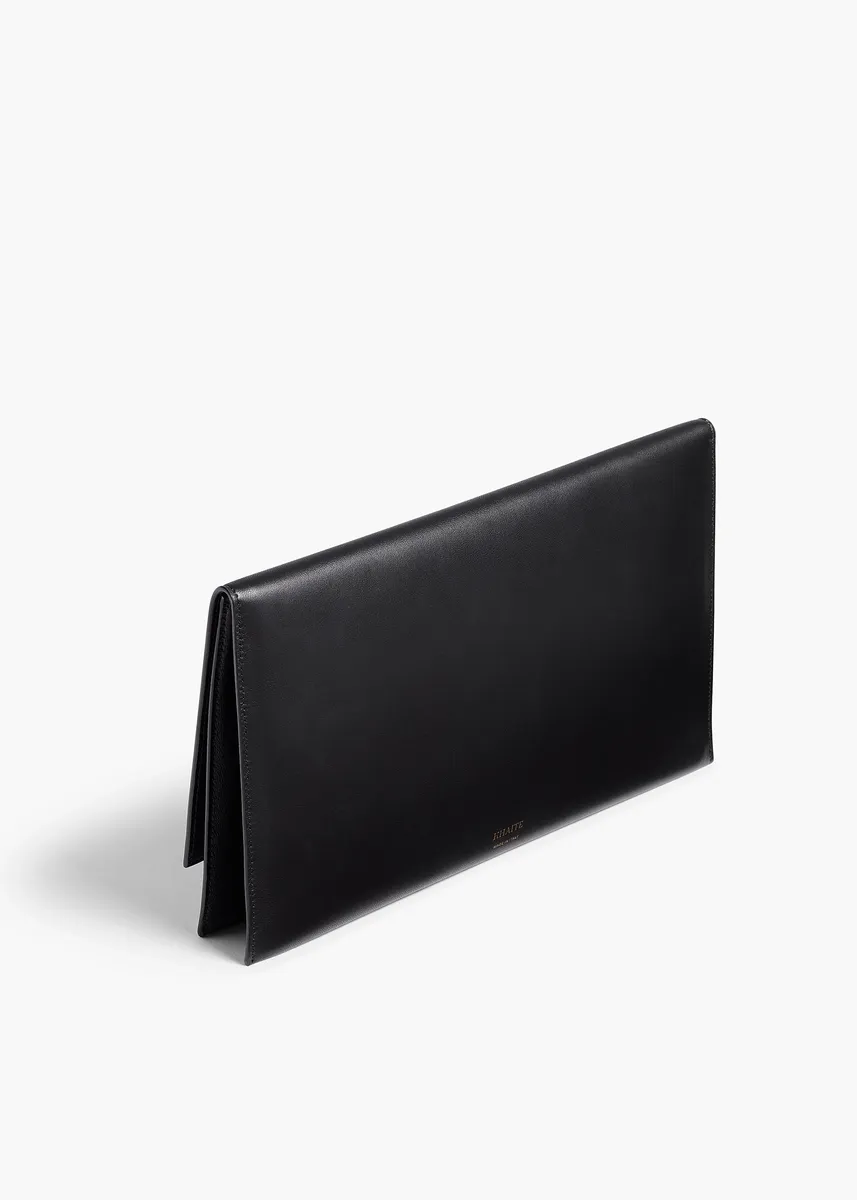 Khaite Piper Clutch In Black Leather | Thumbnail 2 Khaite Piper Clutch In Black Leather | Thumbnail 2