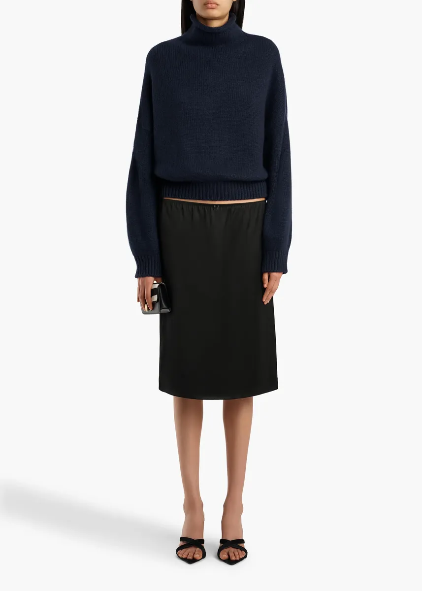 Khaite Juniper Sweater In Midnight Navy | Thumbnail 2 Khaite Juniper Sweater In Midnight Navy | Thumbnail 2