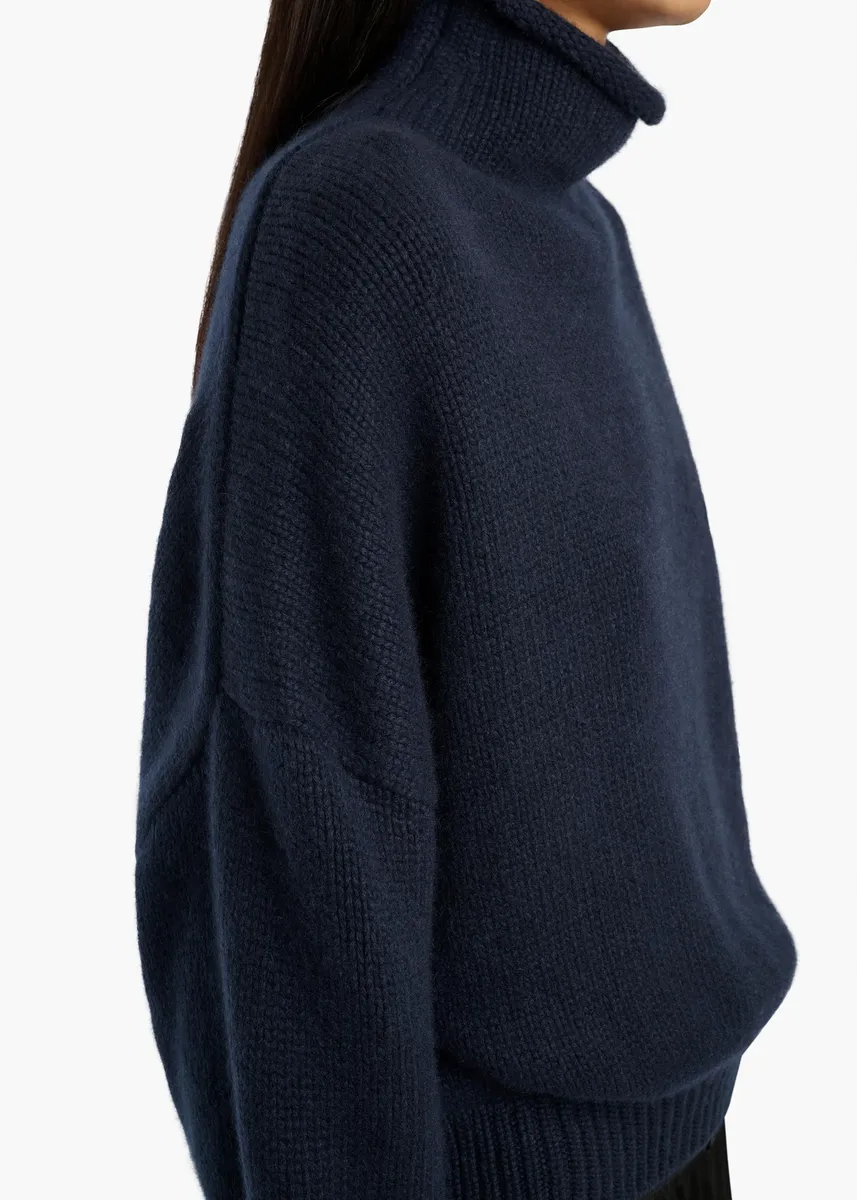 Khaite Juniper Sweater In Midnight Navy | Thumbnail 5 Khaite Juniper Sweater In Midnight Navy | Thumbnail 5