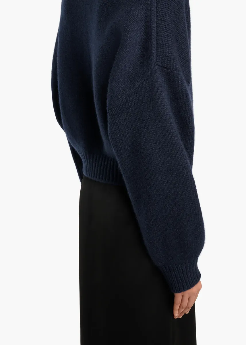 Khaite Juniper Sweater In Midnight Navy | Thumbnail 6 Khaite Juniper Sweater In Midnight Navy | Thumbnail 6
