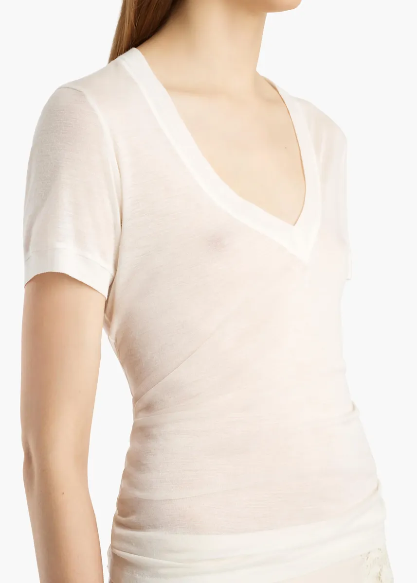 Khaite Berry Top In Chalk | Thumbnail 5 Khaite Berry Top In Chalk | Thumbnail 5