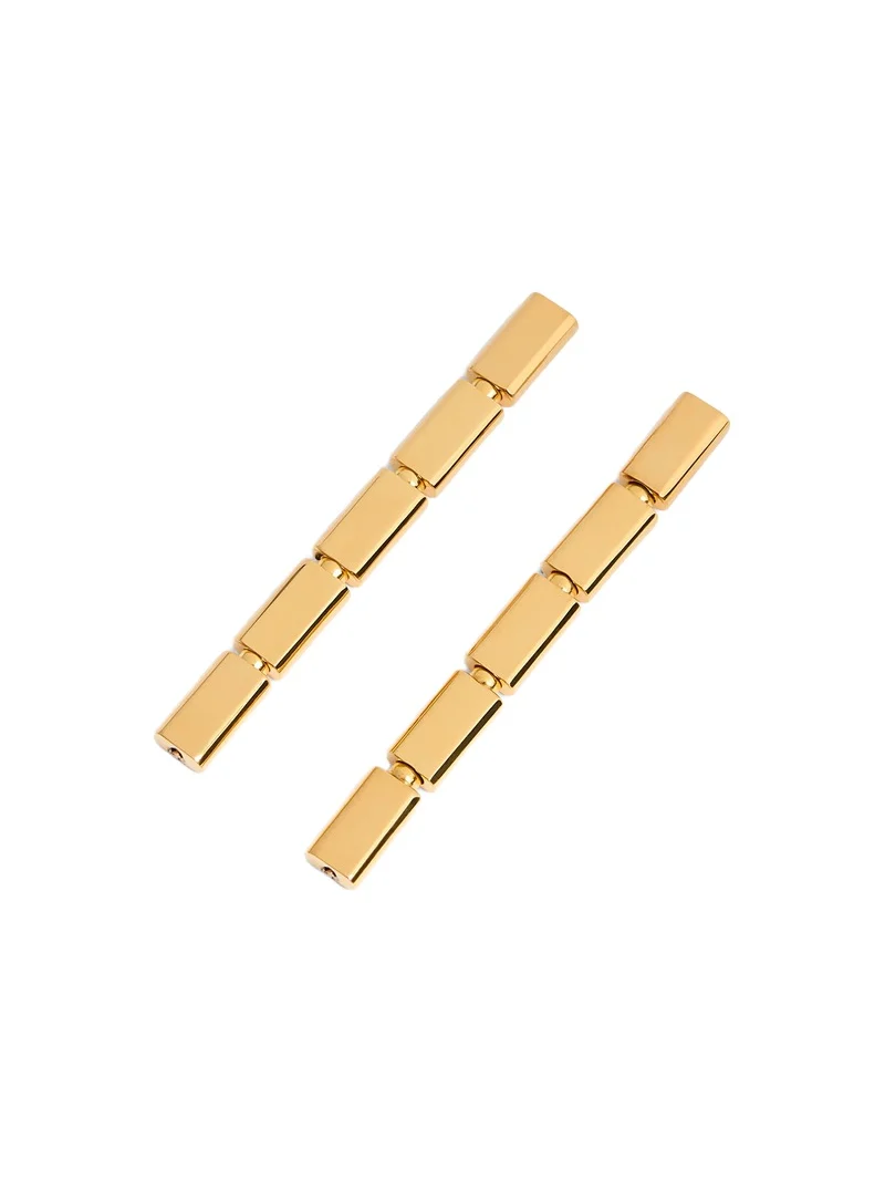 Khaite Staple Drop Earring In Gold