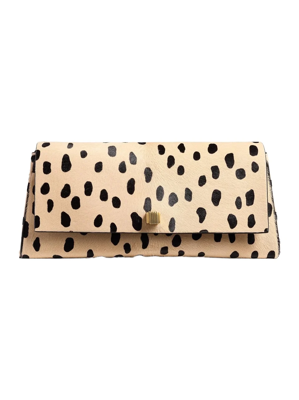 Audrey Clutch In Spotted Haircalf