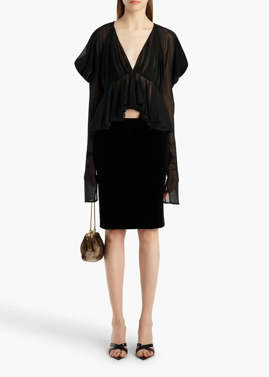Khaite Tylar Top In Black | Thumbnail 2