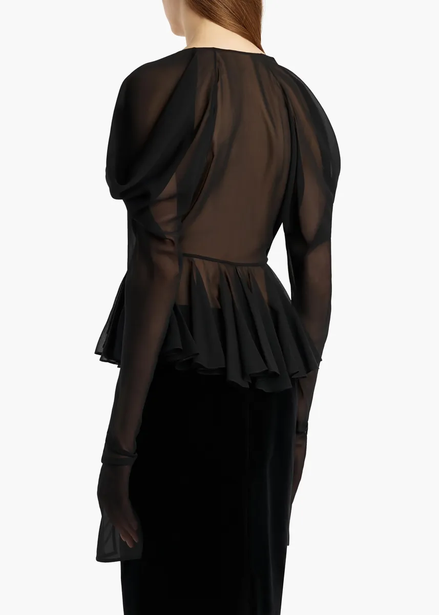 Khaite Tylar Top In Black | Thumbnail 4