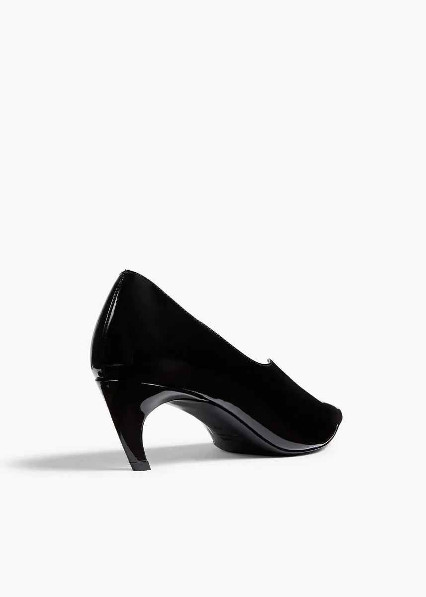 Khaite Vivien Low Pump In Black Patent Leather | Thumbnail 4 Khaite Vivien Low Pump In Black Patent Leather | Thumbnail 4