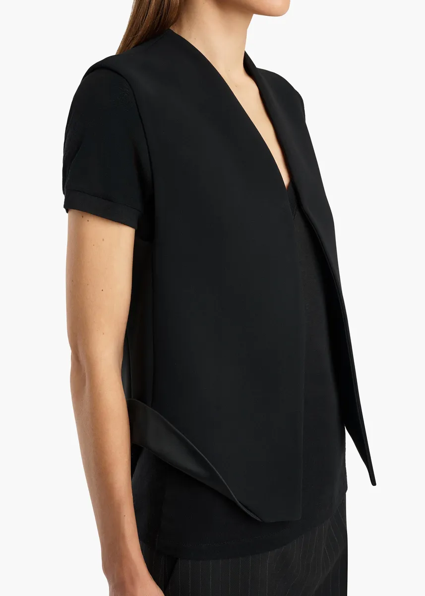 Khaite Vyn Gilet In Black Crepe | Thumbnail 5 Khaite Vyn Gilet In Black Crepe | Thumbnail 5