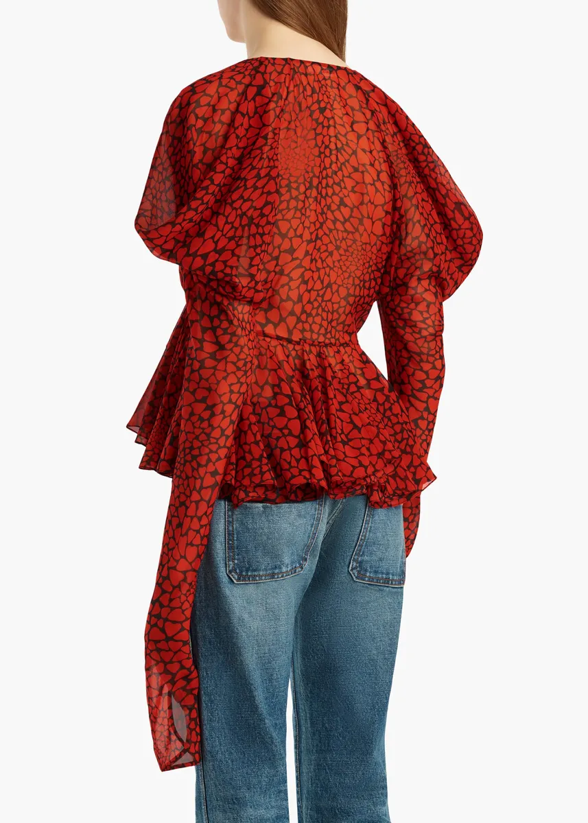 Khaite Tylar Top In Black And Red | Thumbnail 4 Khaite Tylar Top In Black And Red | Thumbnail 4