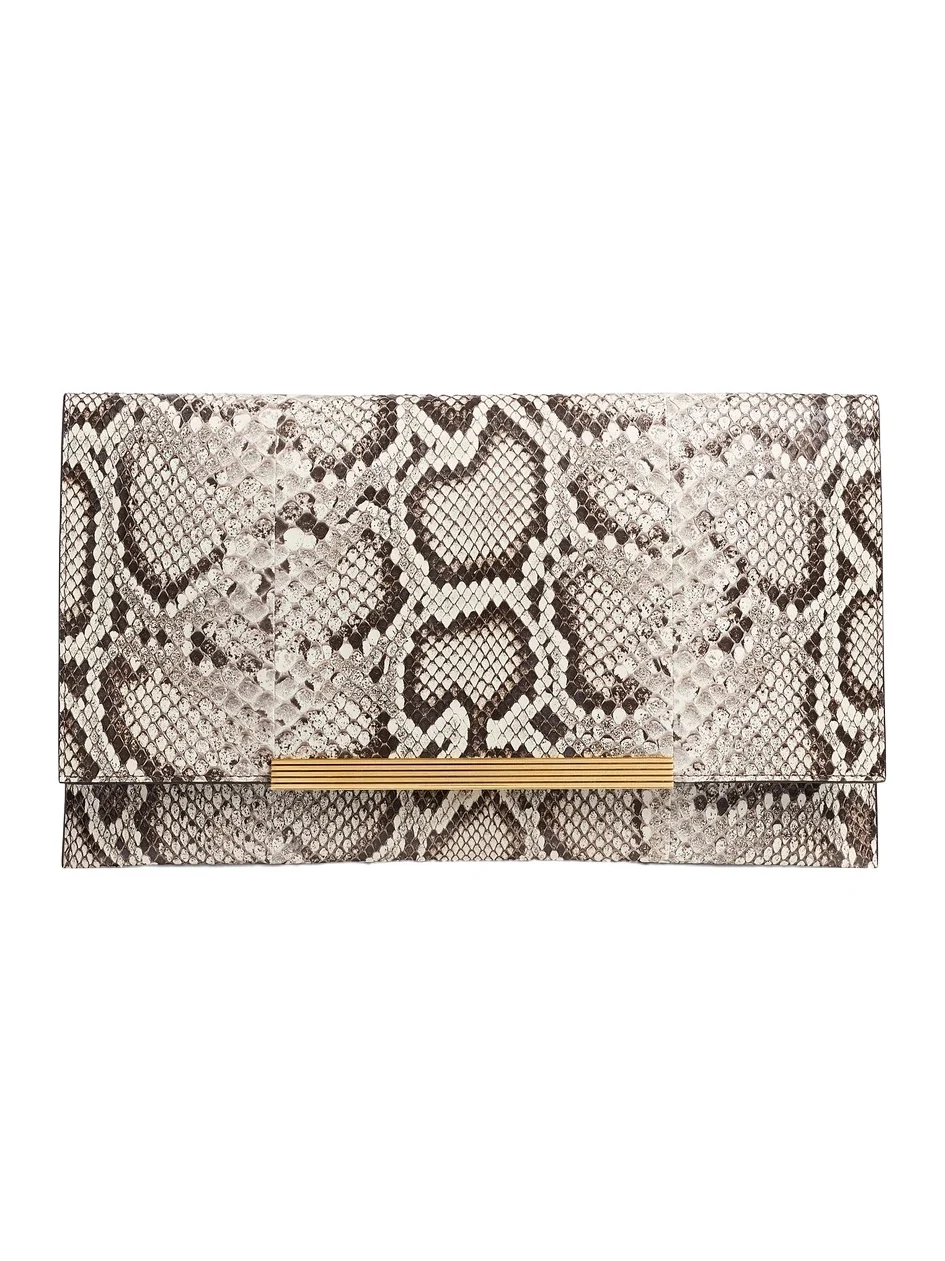Piper Clutch In Natural Python