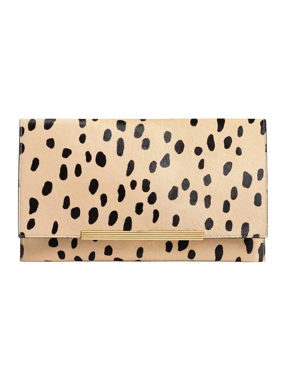 Piper Clutch In Spotted Haircalf