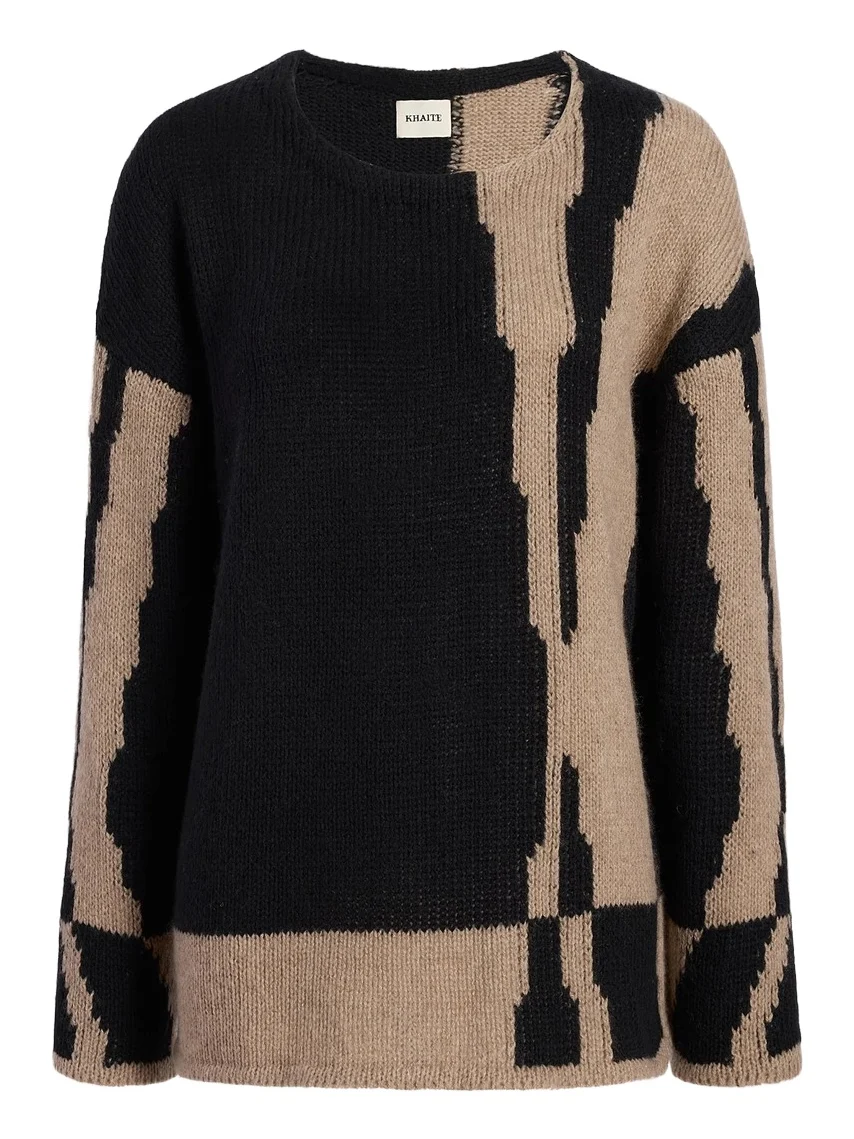 Artur Sweater In Black And Cream