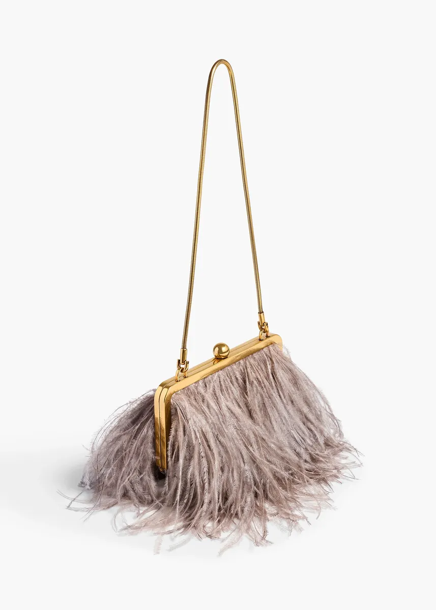 Khaite Lilith Chain Evening Bag In Dark Haze | Thumbnail 2