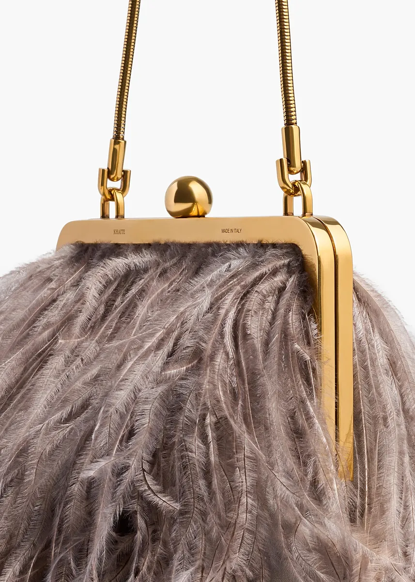 Khaite Lilith Chain Evening Bag In Dark Haze | Thumbnail 4